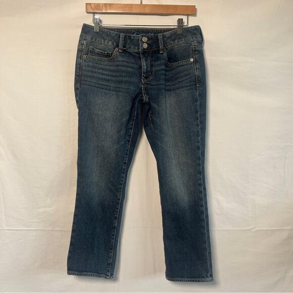 American Eagle Artist Stretch Jeans Womens Size 6 Cropped Denim Simple Casual - Picture 1 of 10